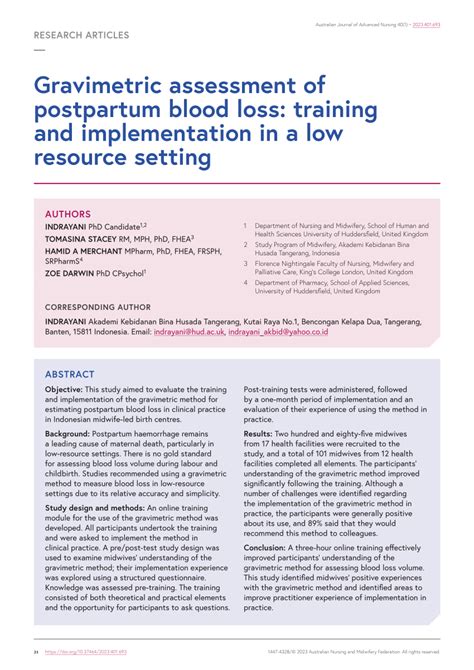 gravimetric method blood loss estimation|Analysis of the estimation of bleeding using several proposed .